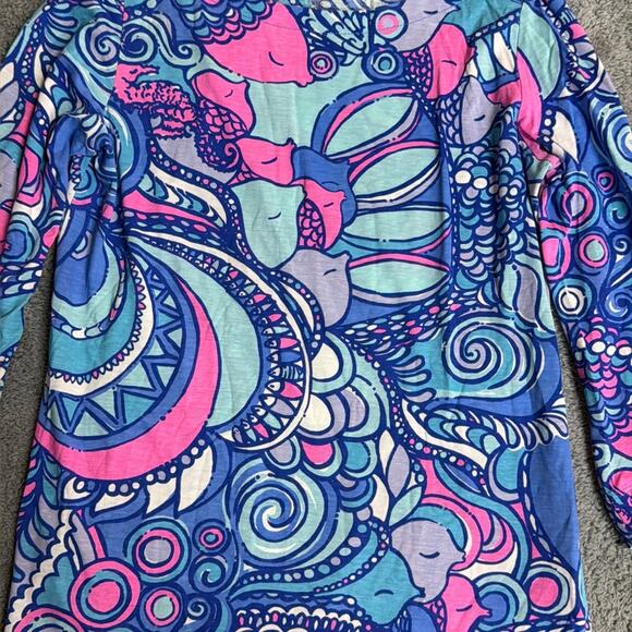 Lilly Pulitzer Alida Boatneck Top in Sea Jewels Size XS - Picture 7 of 7